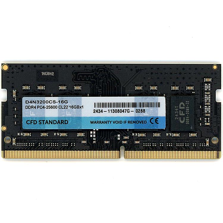 【中古】CFD　ノート用メモリ D4N3200CS-16G　SODIMM DDR4 PC4-25600 16GB