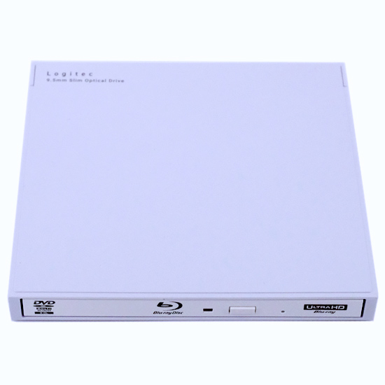 【中古】Logitec　ポータブルBlu-rayドライブ　LBD-PWC6U3CVWH　ホワイト