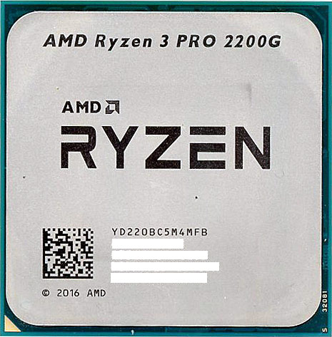 【中古】AMD　Ryzen 3 PRO 2200G YD220BC5M4MFB　3.5GHz SocketAM4