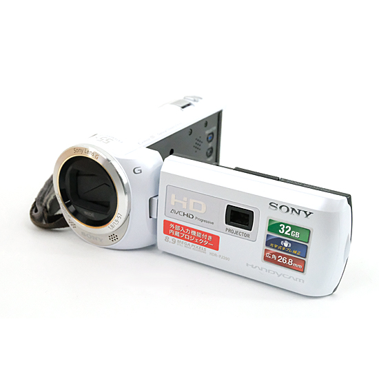 【中古】SONY製　デジタルHDビデオカメラ　HANDYCAM HDR-PJ390/W