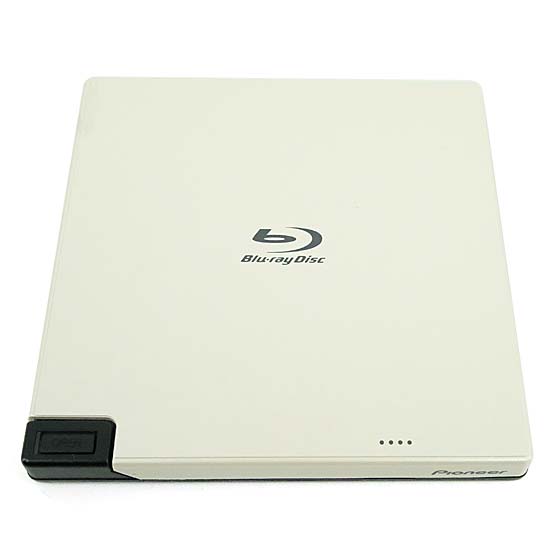 【中古】PIONEER　ポータブルブルーレイドライブ　BDR-XD07W　ホワイト