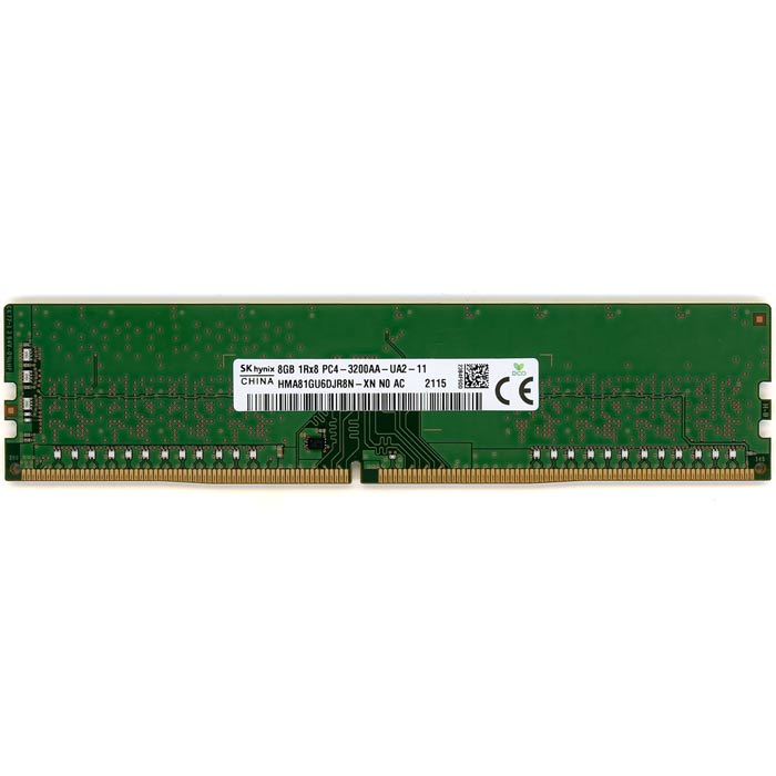【中古】SK hynix製　デスクトップ用 HMA81GU6DJR8N-XN N0 AC　DDR4 PC4-3200AA 8GB