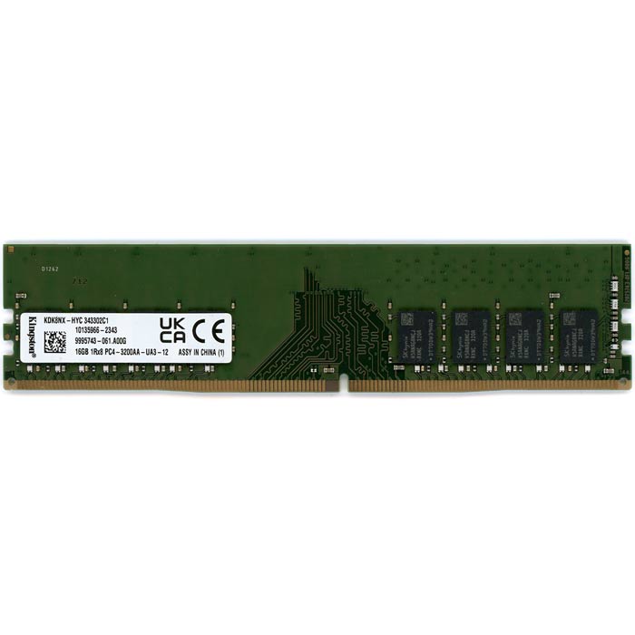 【中古】Kingston　デスクトップ用 KDK8NX-HYC　DDR4 PC4-3200AA 16GB