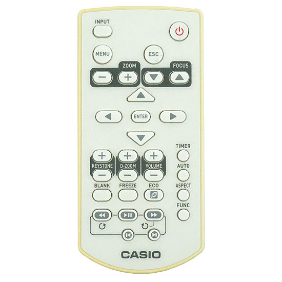 【中古】CASIO　プロジェクター用リモコン　YT-130