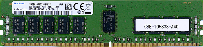【中古】SAMSUNG　サーバー用 M393A1G43DB1-CRC0Q　DDR4 PC4-2400T 8GB