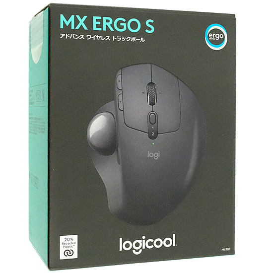 【中古】ロジクール　ワイヤレストラックボールマウス MX ERGO S　MXTB2　グラファイト 元箱あり