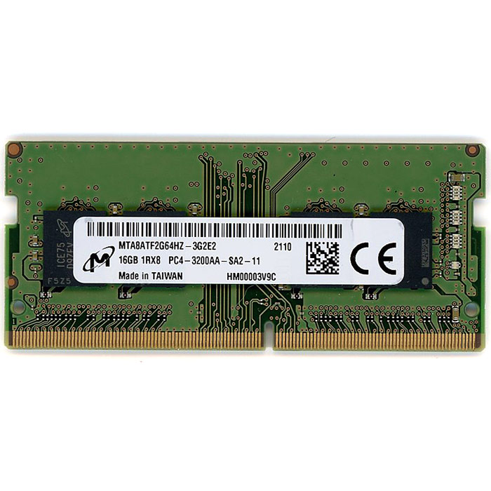 【中古】Micron　ノート用 MTA8ATF2G64HZ-3G2E2　SODIMM DDR4 PC4-3200AA 16GB