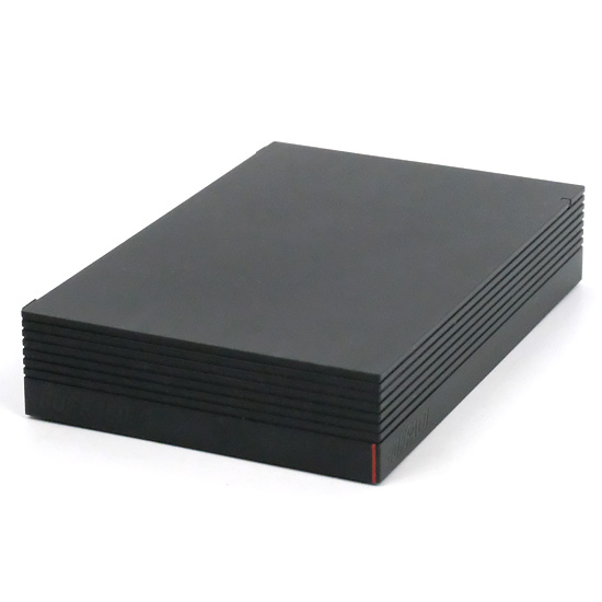 【中古】BUFFALO　外付けハードディスク HD-AD6U3　ブラック　6TB　未使用