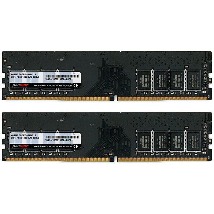 【中古】CFD Panram　デスクトップ用 W4U2666PS-8GC19　DDR4 PC4-21300 8GB 2枚組