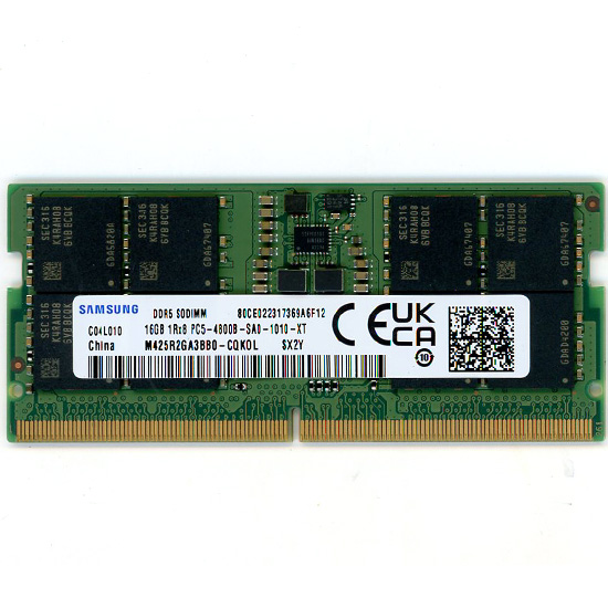 【中古】SAMSUNG　M425R2GA3BB0-CQK0L　SODIMM DDR5 PC5-38400 16GB