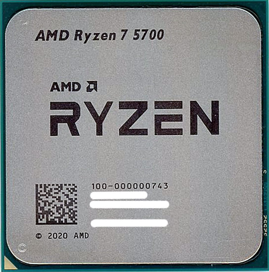【中古】AMD　Ryzen 7 5700 100-000000743　3.7GHz Socket AM4