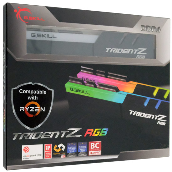 【中古】G.Skill　デスクトップ用 F4-3200C16D-16GTZRX　DDR4 PC4-25600 8GB 2枚組 元箱あり