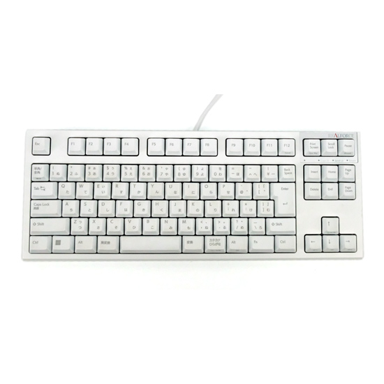 【中古】東プレ　有線キーボード REALFORCE R3S R3SC41　スーパーホワイト/スーパーホワイト 元箱あり