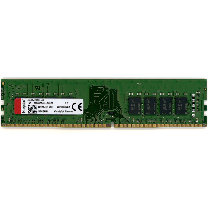 【中古】Kingston　デスクトップ用 CBD26D4U9D8ME-16　DDR4 PC4-2666 16GB