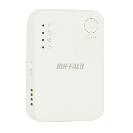 【中古】BUFFALO　無線LAN中継機 AirStation HighPower WEX-733DHPS　ホワイト　本体のみ