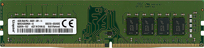 【中古】Kingston　デスクトップ用 RB26D4U9D8MEH-16　DDR4 PC4-21300 16GB