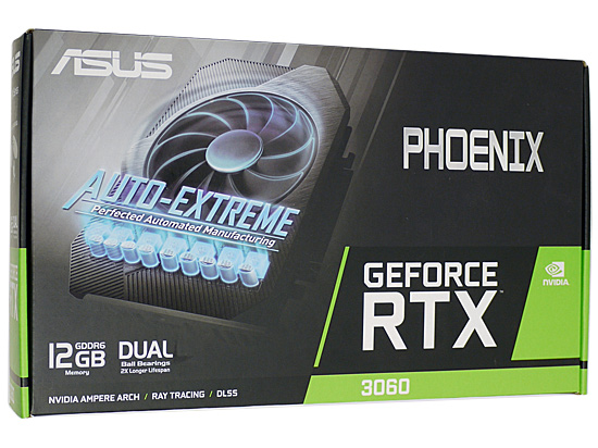 【中古】ASUSグラボ　PH-RTX3060-12G-V2　PCIExp 12GB　訳あり 元箱あり
