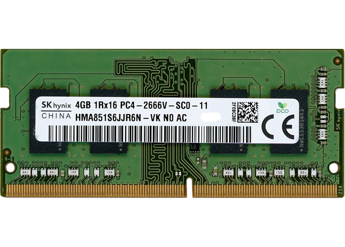 【中古】SK hynix　ノート用 HMA851S6JJR6N-VK N0 AC　S.O.DIMM DDR4 PC4-2666V PC4-21300 4GB