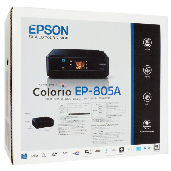 【中古】EPSON　マルチフォトカラリオ EP-805A　複合機　未使用
