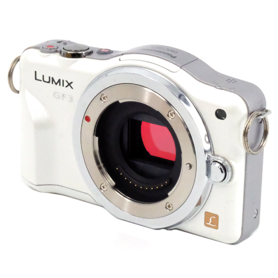 【中古】Panasonic　LUMIX DMC-GF3-W ボディ　液晶画面いたみ