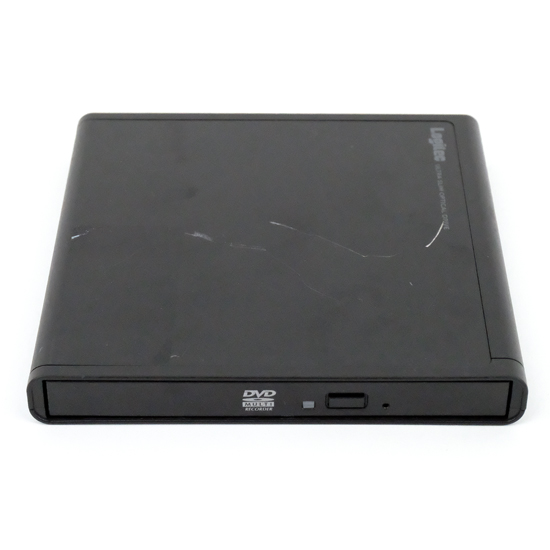 【中古】Logitec　ポータブル DVDドライブ　LDR-PMJ8U2LBK　ブラック　本体いたみ