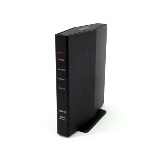 【中古】BUFFALO　無線LANルータ　AirStation WSR-3000AX4P-BK　ブラック