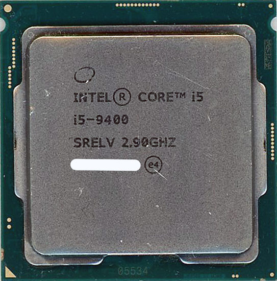 【中古】Core i5 9400　2.9GHz 9M LGA1151　SRELV