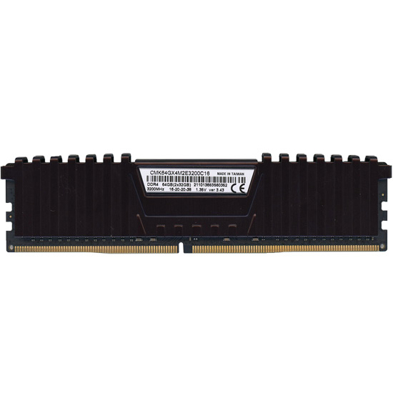 【中古】Corsair　デスクトップ用 CMK64GX4M2E3200C16　DDR4 PC4-3200 PC4-25600 32GB　1枚のみ