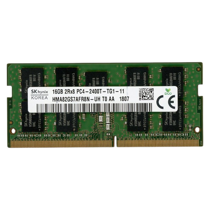 【中古】SK hynix　ノート用 HMA82GS7AFR8N-UH T0 AA　SODIMM DDR4 PC4-2400T PC4-19200 16GB