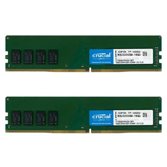 【中古】CFD　デスクトップ用 CFD Selection W4U3200CM-16GQ　DDR4 PC4-3200 PC4-25600 16GB 2枚組
