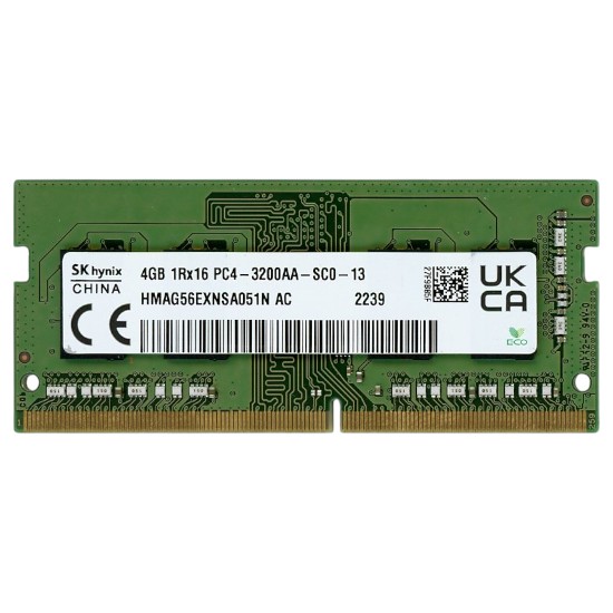 【中古】SK hynix　ノート用 HMAG56EXNSA051N AC　SODIMM DDR4 PC4-3200 PC4-25600 4GB