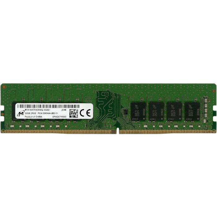 【中古】Micron　デスクトップ用 MTA16ATF4G64AZ-3G2E1　DDR4 PC4-3200AA PC4-25600 32GB