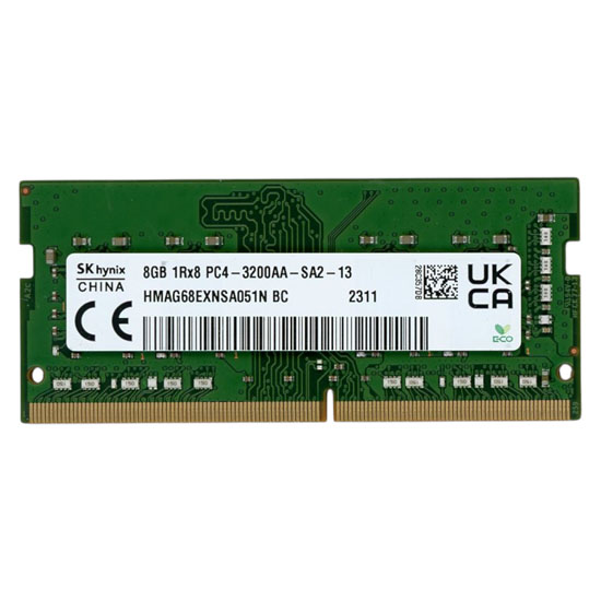 【中古】SK hynix　ノート用 HMAG68EXNSA051N BC　SODIMM DDR4 PC4-3200AA PC4-25600 8GB