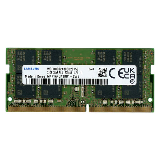 【中古】SAMSUNG　ノート用 M471A4G43BB1-CWE　SODIMM DDR4 PC4-3200AA PC4-25600 32GB