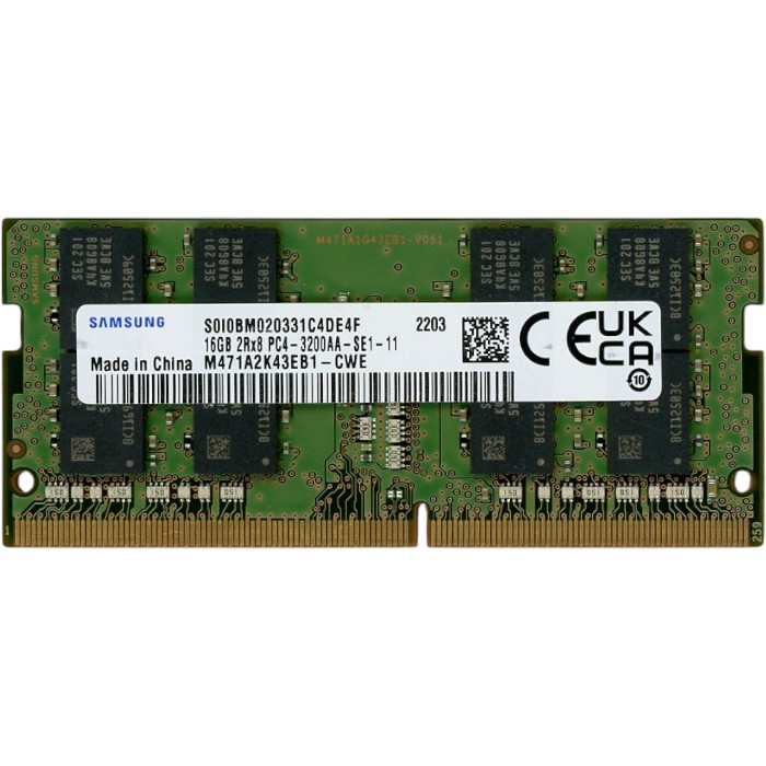 【中古】SAMSUNG　ノート用 M471A2K43EB1-CWE　SODIMM DDR4 PC4-3200 PC4-25600 16GB