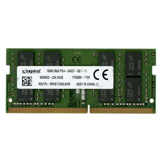 【中古】Kingston　ノート用 K821PJ-MIHS　SODIMM DDR4 PC4-2400 PC4-19200 16GB