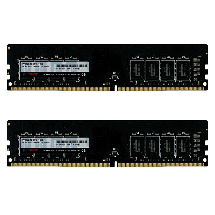 【中古】CFD Panram　デスクトップ用 W4U3200PS-16G　DDR4 PC4-3200 PC4-25600 16GB 2枚組