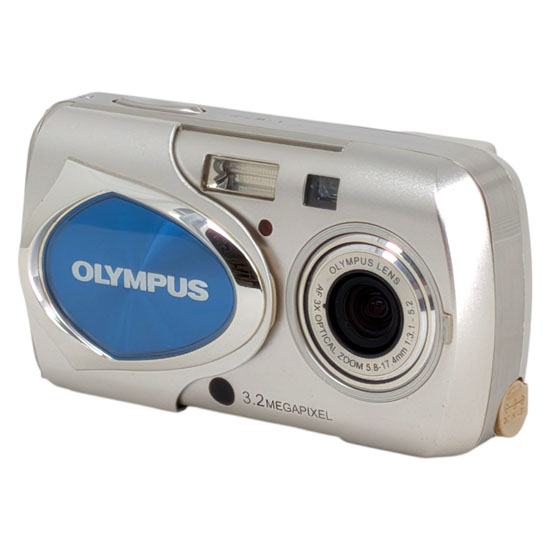 【中古】OLYMPUS　デジタルカメラ CAMEDIA μ-10 DIGITAL　シルバー　320万画素　バッテリーなし