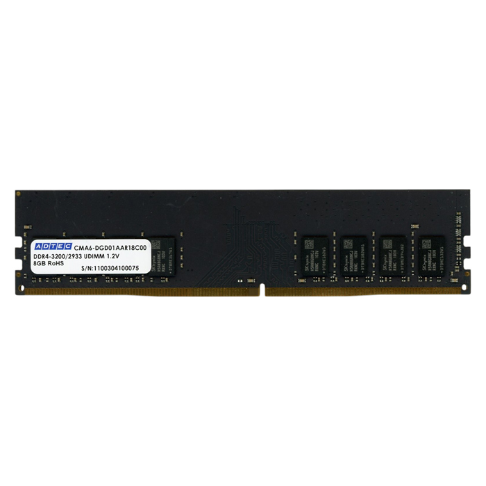 【中古】ADTEC　デスクトップ用 CMA6-DGD01AAR18C00　DDR4 PC4-3200AA PC4-25600 8GB