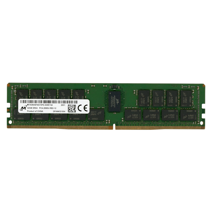 【中古】Micron　サーバー用 MTA36ASF4G72PZ-2G6E1QI　DDR4 PC4-2666V PC4-21300 32GB ECC
