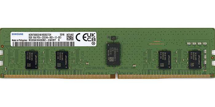 【中古】SAMSUNG　サーバー用 M393A1K43DB2-CWEBY　DDR4 PC4-3200 PC4-25600 8GB ECC