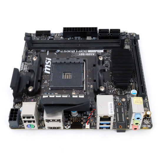 【中古】MSI　Mini ITXマザーボード　A320I-S01　SocketAM4