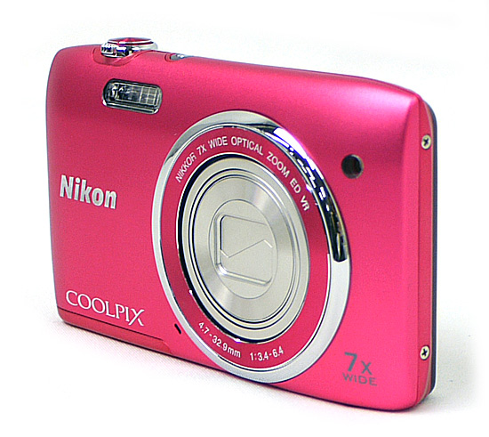 【中古】Nikon　デジカメ COOLPIX S3500　ピンク/2005万画素　液晶画面いたみ