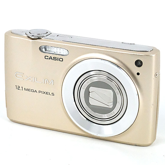 【中古】CASIO　EXILIM ZOOM EX-Z400　ゴールド　1200万画素　液晶画面いたみ