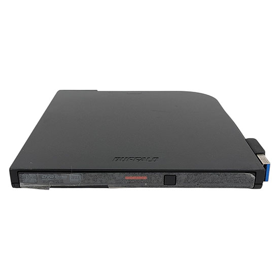 【中古】BUFFALO　ポータブル DVDドライブ　DVSM-PTV8U3-BKA　ブラック