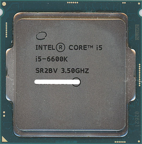 【中古】Core i5 6600K　3.5GHz 6M LGA1151 95W　SR2BV
