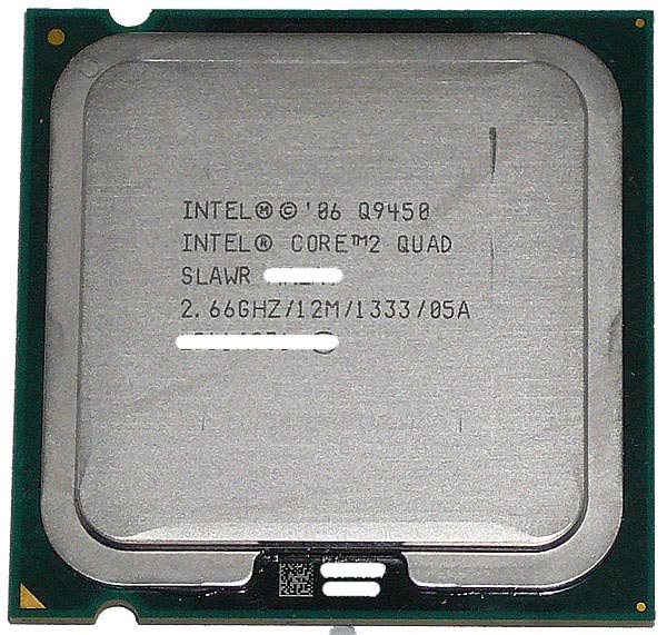 【中古】Core 2 Quad Q9450　2.66GHz FSB1333MHz LGA775 45nm　SLAWR