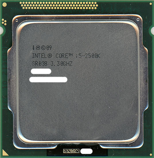 【中古】Core i5 2500K　3.3GHz 6M LGA1155 95W　SR008