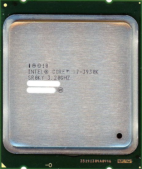 【中古】Core i7 3930K　3.2GHz LGA2011　SR0KY