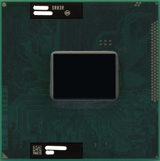 【中古】Core i7 2640M　2.8GHz Socket G2　SR03R